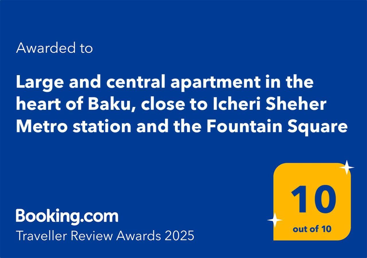 Large And In The Heart Of Baku, Close To Icheri Sheher Metro Station And The Fountain Square *