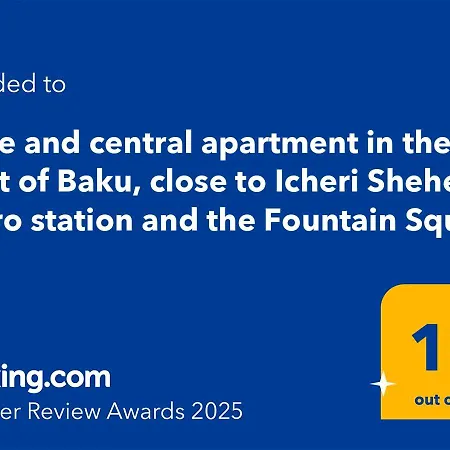 Large And Central Apartment In The Heart Of Baku, Close To Icheri Sheher Metro Station And The Fountain Square Exterior photo